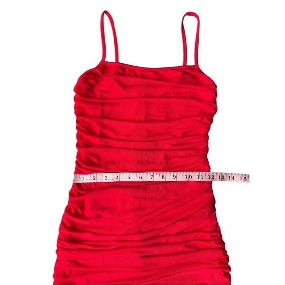 Revolve BY THE WAY Milani Ruched Maxi Dress in Red Size S - Picture 10 of 10